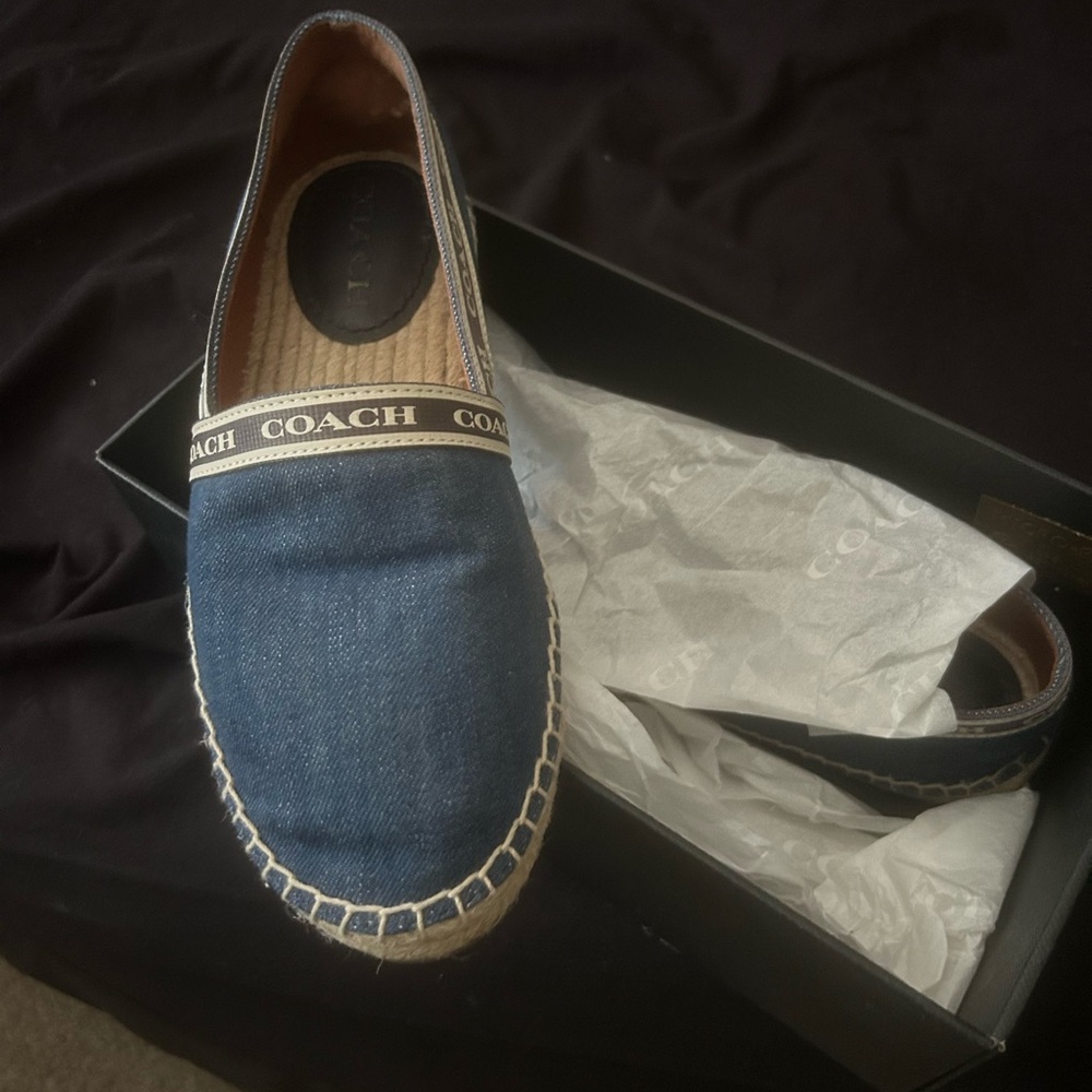 Coach Blue Loafers Slip-Ons